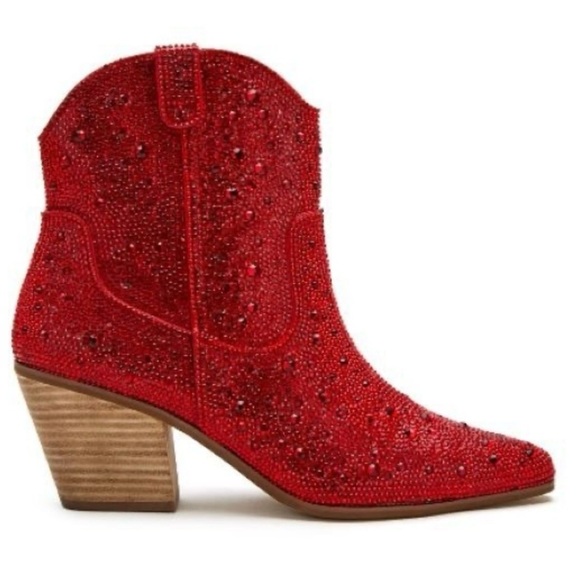 MATISSE Red Harlow Bling Bootie - Picture 1 of 8